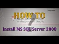 How to install sql server management studio 2008