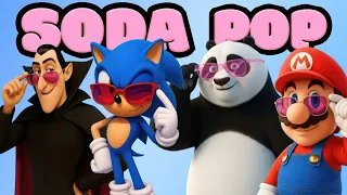 soda pop x sonic the hedgehog super mario hotel transylvania kung fu panda music mixes comparison