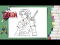 Coloring Link - Zelda Coloring Pages Labolina Coloring TV