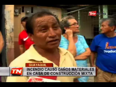 Incendio causó daños materiales en casa de construcción mixta