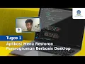 Praktikum Tugas 1 Pemrograman Berbasis Desktop MSIM4301 - Membuat Program Java Apk Menu Restoran