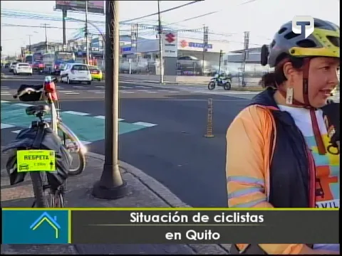 Situación de ciclistas en Quito