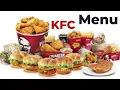 KFC Menu with Prices KFC Deals l KFC Zinger Burger Fried Chicken Bucket l KFC Deal