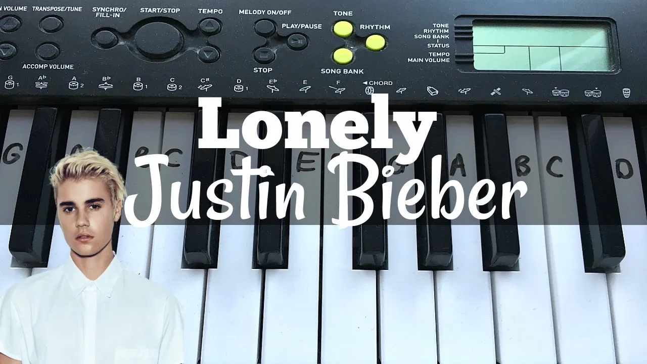 Lonely - Justin Bieber & Benny Blanco | Easy Keyboard Tutorial With Notes