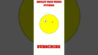Draw Smiley face Emoji Using Python Turtle Smile face Emoji Using Python Turtle