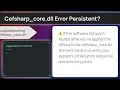 Fix cefsharp core dll and NET App Errors