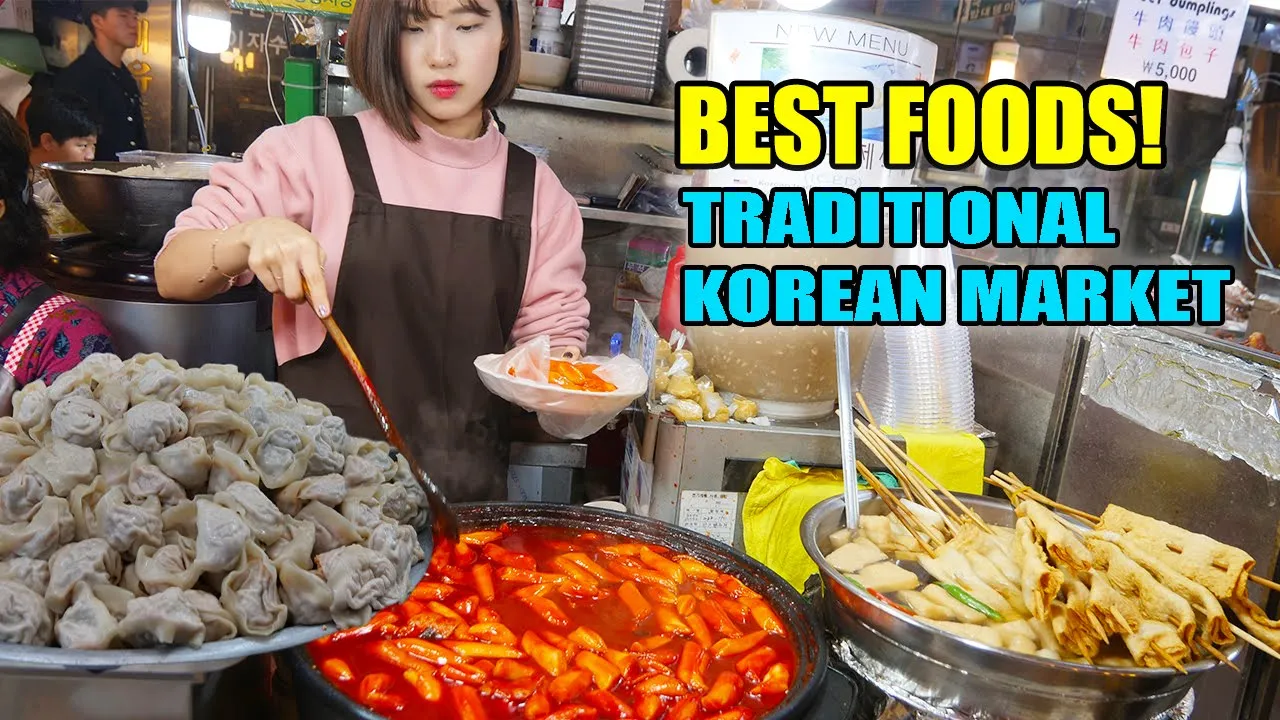 SPICY Tteokbokki! BEST Korean STREET FOOD at TRADITIONAL Markets in Seoul