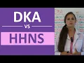 DKA and HHS HHNS Nursing Diabetic Ketoacidosis Hyperosmolar Hyperglycemia Nonketotic Syndrome