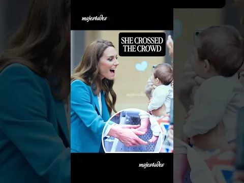 Catherine turned a royal visit into a beautiful moment of connection with the people 🩵