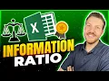 Mastering the Information Ratio Tracking Error in Excel