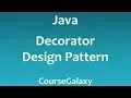 Decorator Design Pattern In Java
