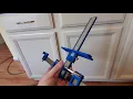 How to drill holes for handles in kitchen cabinets and drawers using 15 drill guide jig