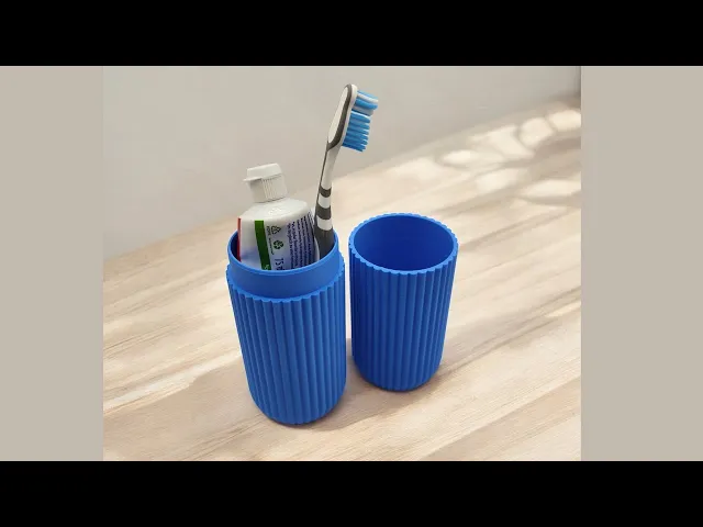 Ribbed Toothbrush & Toothpaste Travel Case video thumbnail