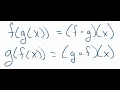 Algebra 2 Composition of Functions