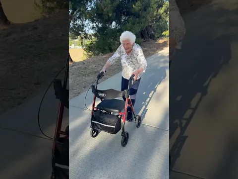 What was this 100 year old lady running away from?