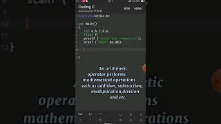 Arithmetic Operations Using User Input