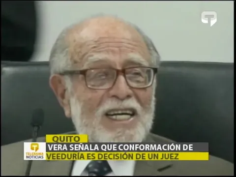 Vera señala que conformación de veeduría es decisión de un juez