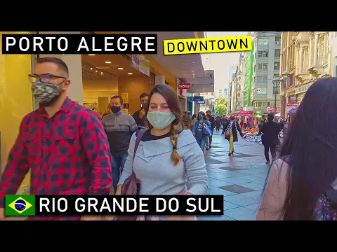 Download MP3 Walk in Downtown Porto Alegre 🇧🇷 Borges de Medeiros | Rio Grande do Sul, Brazil |【4K】2021