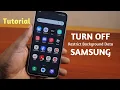 How to Off Restrict Background Data in Samsung