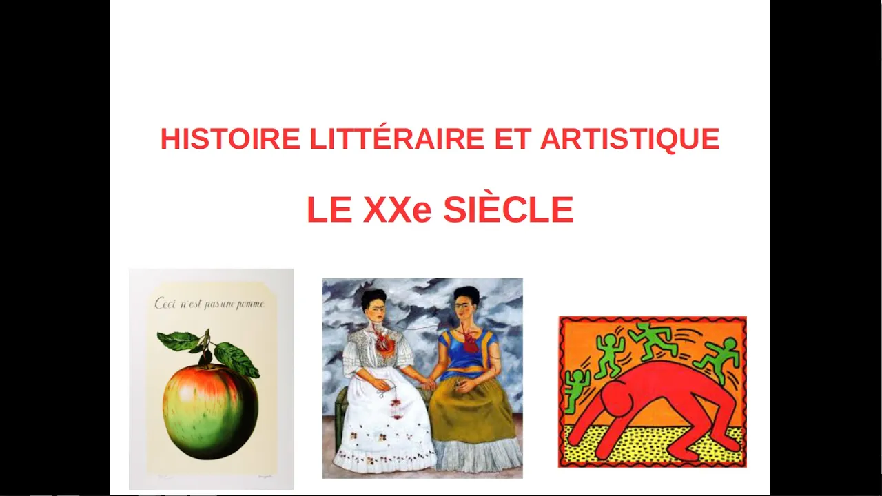 Histoire littéraire et artistique : le XXe siècle