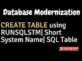 IBM i AS400 Tutorial iSeries System i - CREATE TABLE using RUNSQLSTM