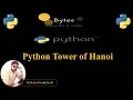 Tower Of Hanoi Tamil Python Tutorial For Beginners