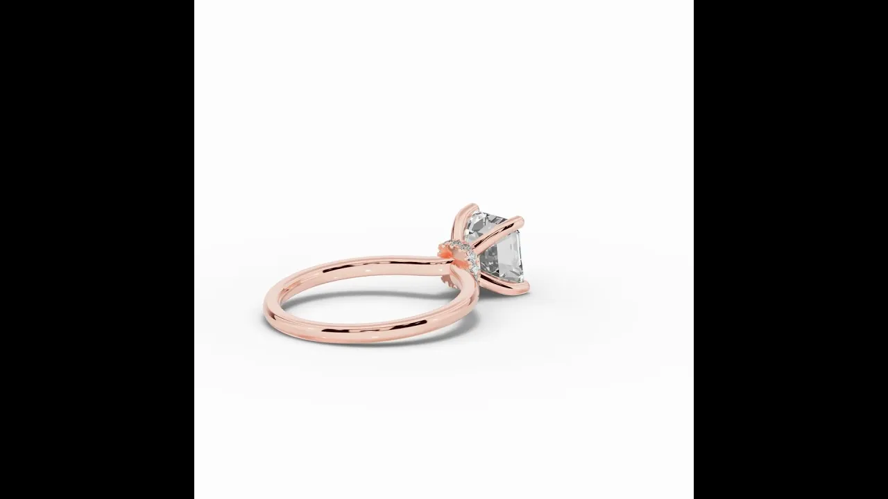 Asscher Tiara Glow Solitaire