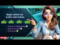 Singly Linked List Insert at Beginning End Traversal Explained DSA with python Telugu