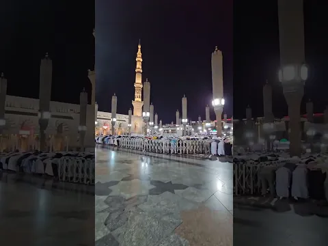 ❤️❤️ Serene atmosphere in the courtyard  of Masjid Nabawi  ❤️❤️