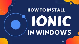 How to install ionic in windows