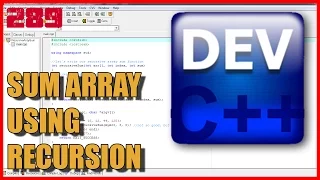 C Recursion - Sum of array elements