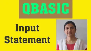 Input Statement in QBASIC Programs using QBASIC
