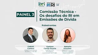 SEMANA DO RI - PAINEL 3: Comissão Técnica - Os desafios do RI em Emissões de Dívidas