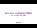 Java for Beginners Interfaces vs Abstraction Learn Java Programming Easily