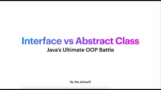 Java for Beginners Interfaces vs Abstraction Learn Java Programming Easily