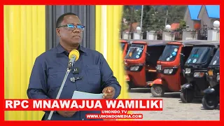 RC AKATAA KUWATETEA MADEREVA WAKIUKAJI WA SHERIA "MNAPATA KIGUGUMIZI/KWENYE HILI MSIWE NA MUHALI"