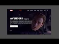 Marvel Landing Page Website Design Background using Html CSS Javascript Landing Page