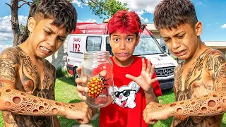 OS VALENTÕES FORAM PICADOS POR UM BICHO VENENOSO