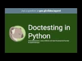 Workshop Doctesting in Python Part 1