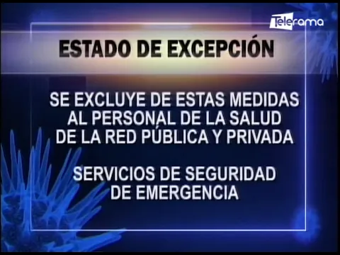 Presidente de la república aprobó nuevo estado de excepción en 16 provincias