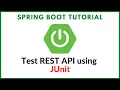 Test Spring Boot REST API using JUnit