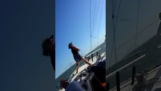 Racing on Galveston Bay #shorts