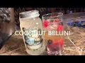 Coconut Bellini moonshine cocktail recipe