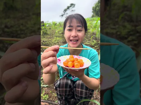 What would you do if a candy skewer poked into your mouth #bushcraft #survival #shorts #camping