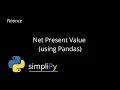 Net Present Value using Pandas