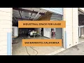 Industrial Space Tour 3747 G W Pacific Ave Sacramento CA