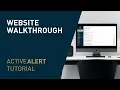 ActiveAlert Tutorial 2 - Website Walkthrough