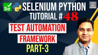 Selenium Python Tutorial - Create Test Automation Framework