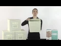 ClosetMate Foldable Cube Storage Bins - 6 Pack