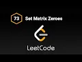 LeetCode 73 - Set Matrix Zeroes Javascript
